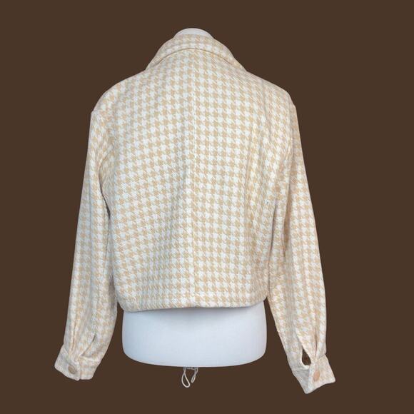 Anthropolgie Dolan Houndstooth Crop Jacket Medium - Picture 12 of 16
